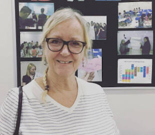 A native English speaking teacher